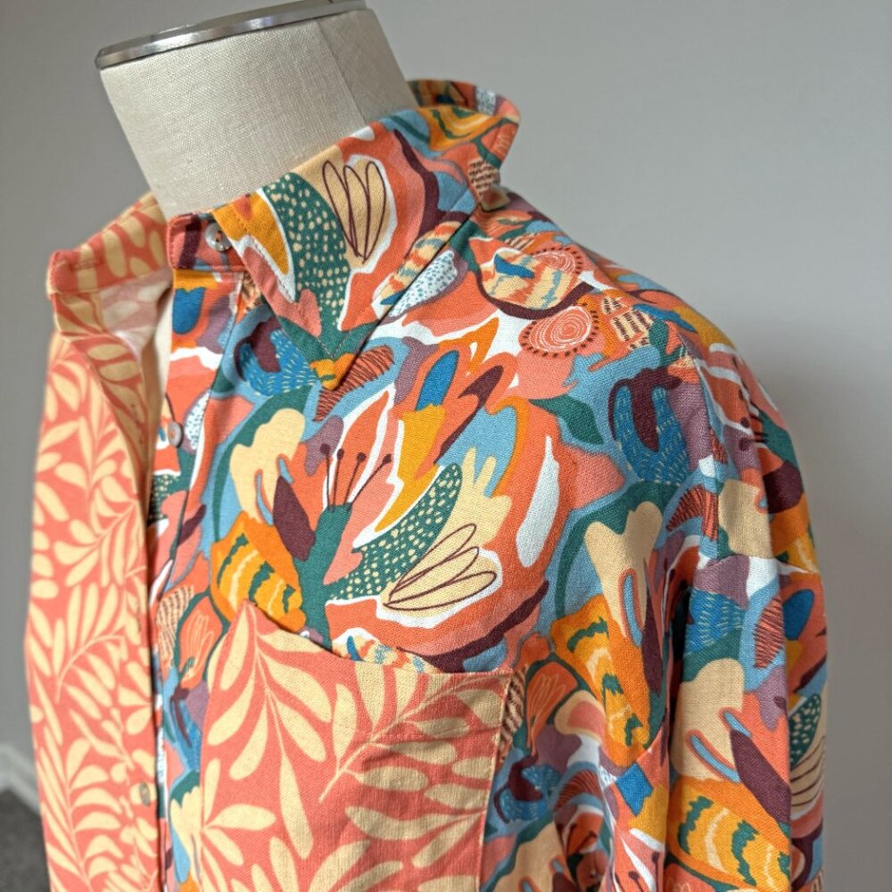 Aura Oversized Button Front Top - image 5